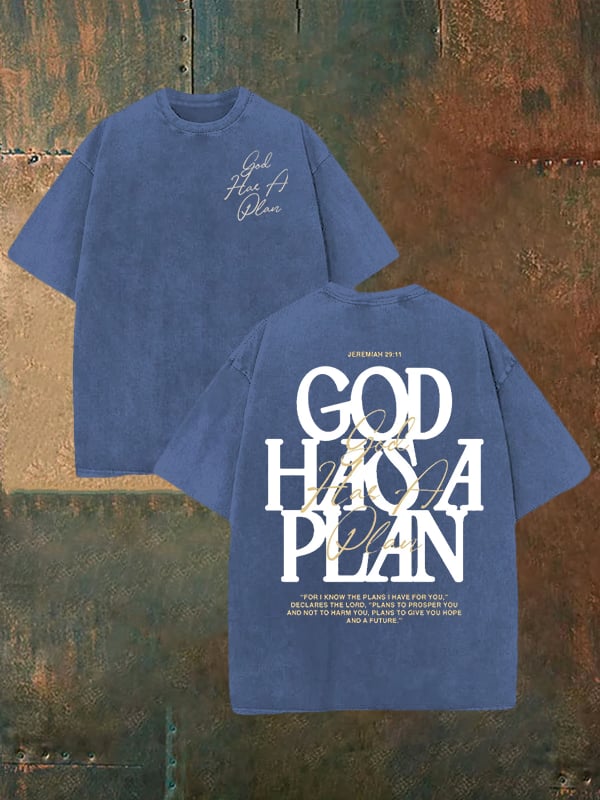 Unisex God Has a Plan Washable T-shirt
