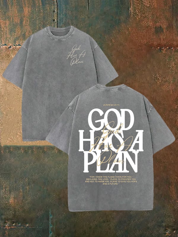 Unisex God Has a Plan Washable T-shirt