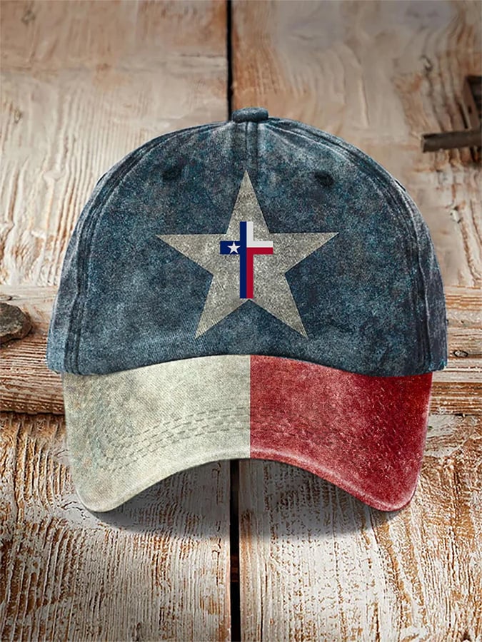 Texas Faith Print Hat For Men And Women