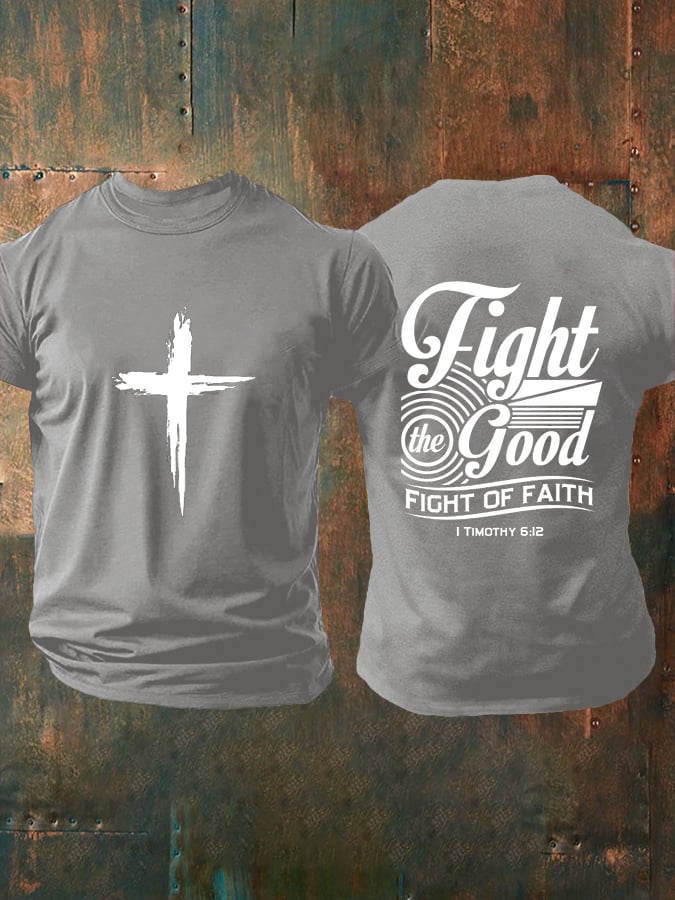 Men's Faith Printed Casual T-Shirt