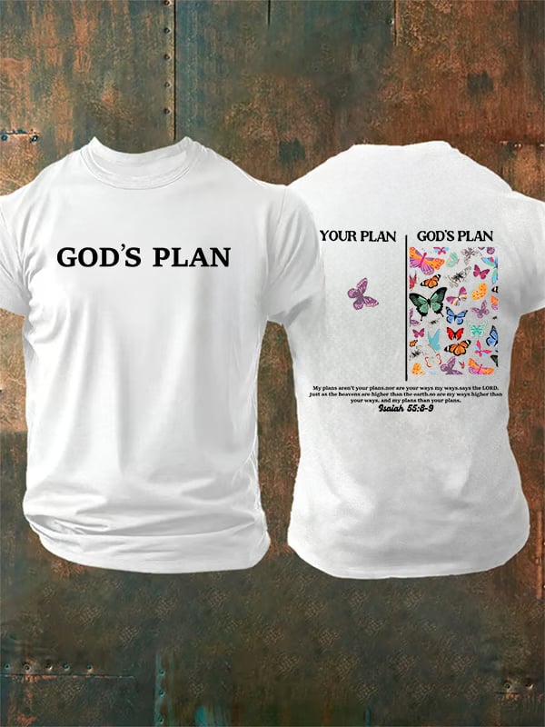 Men's your-plan-and-god's-plan Print T-Shirt