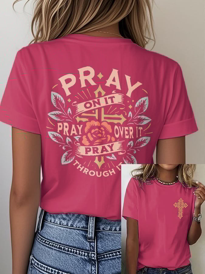 🔥Hot Sale Picks 🔥Women's Faith Print T-shirt