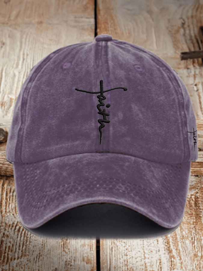 Unisex Christian faith embroidered hats