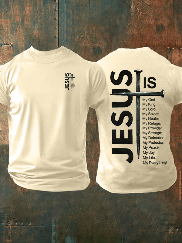 Men's JESUS IS My God Print T-Shirt