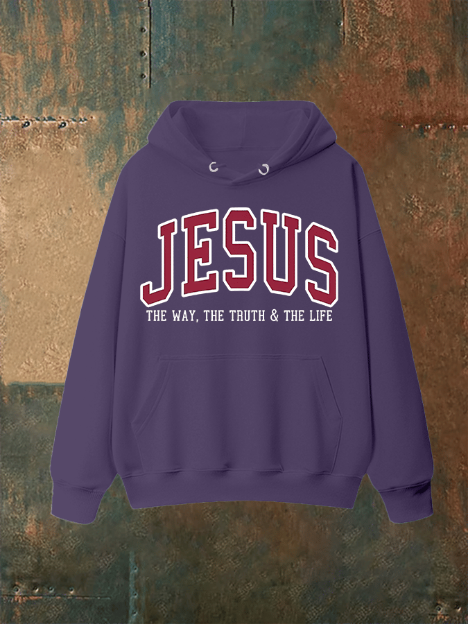 Unisex JESUS THE WAY, THE TRUTH & THE LIFE printed Hoodie
