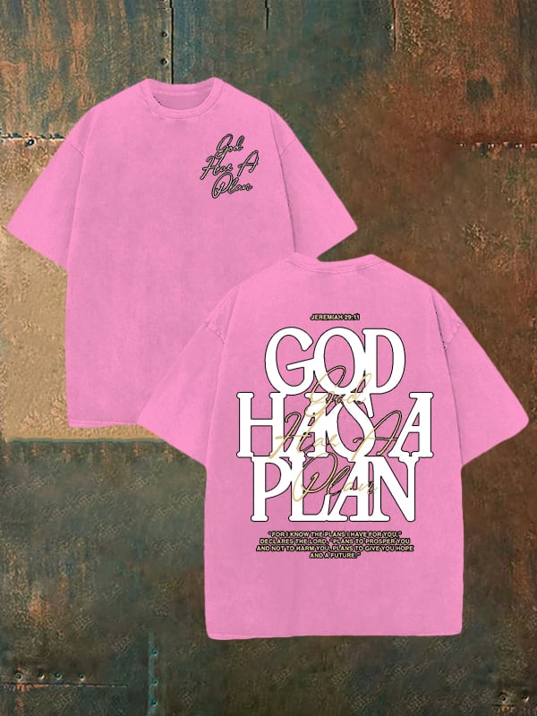 Unisex God Has a Plan Washable T-shirt
