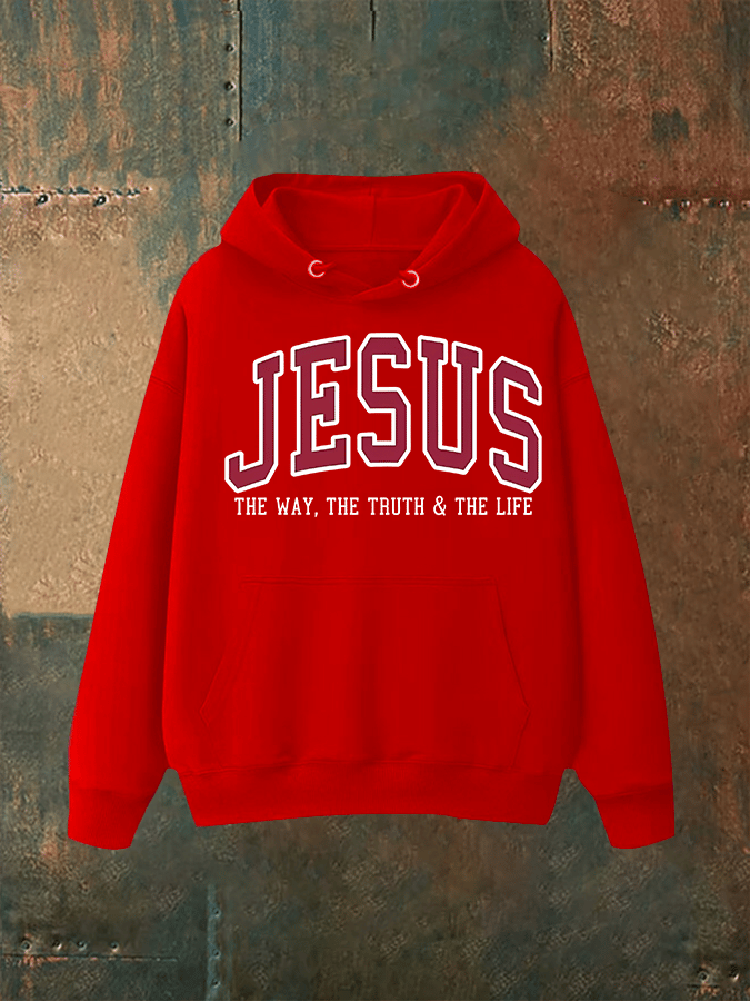 Unisex JESUS THE WAY, THE TRUTH & THE LIFE printed Hoodie