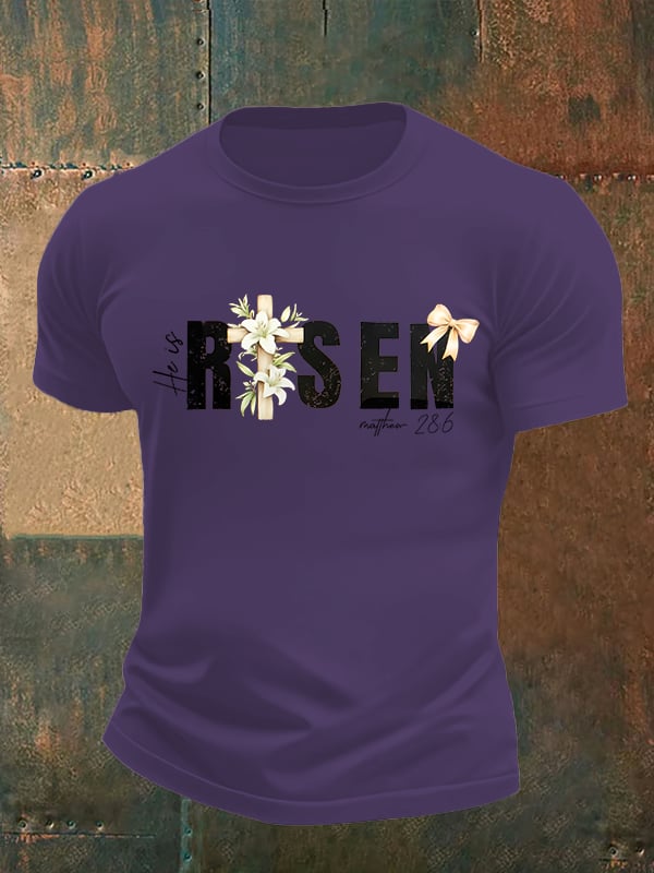 Men's He is Risen Print T-Shirt