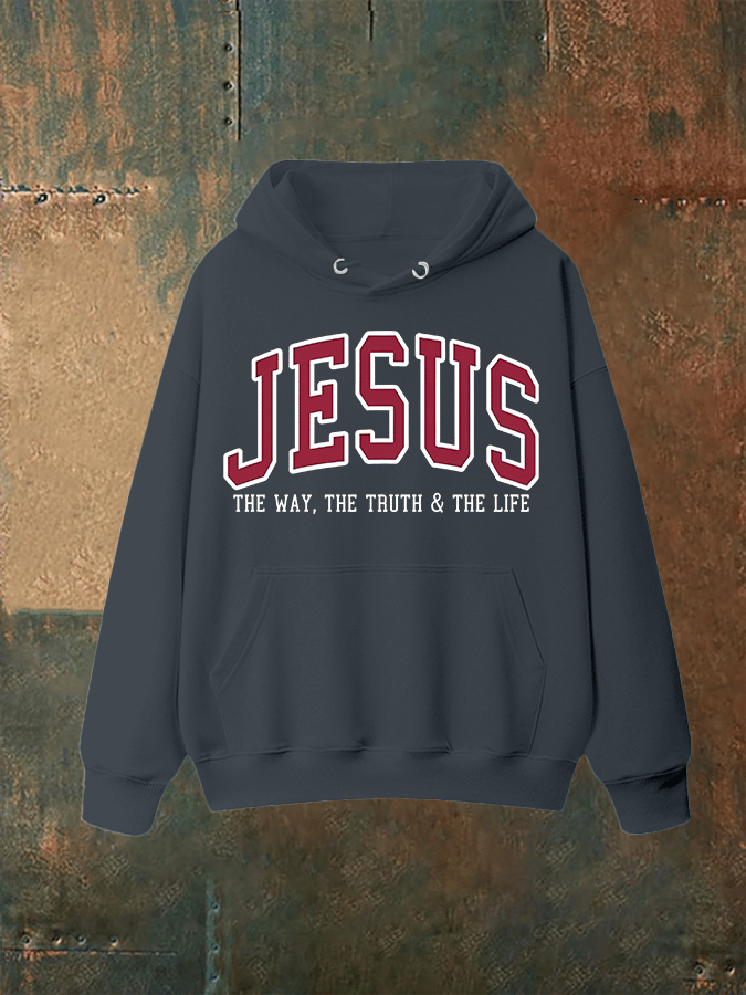 Unisex JESUS THE WAY, THE TRUTH & THE LIFE printed Hoodie