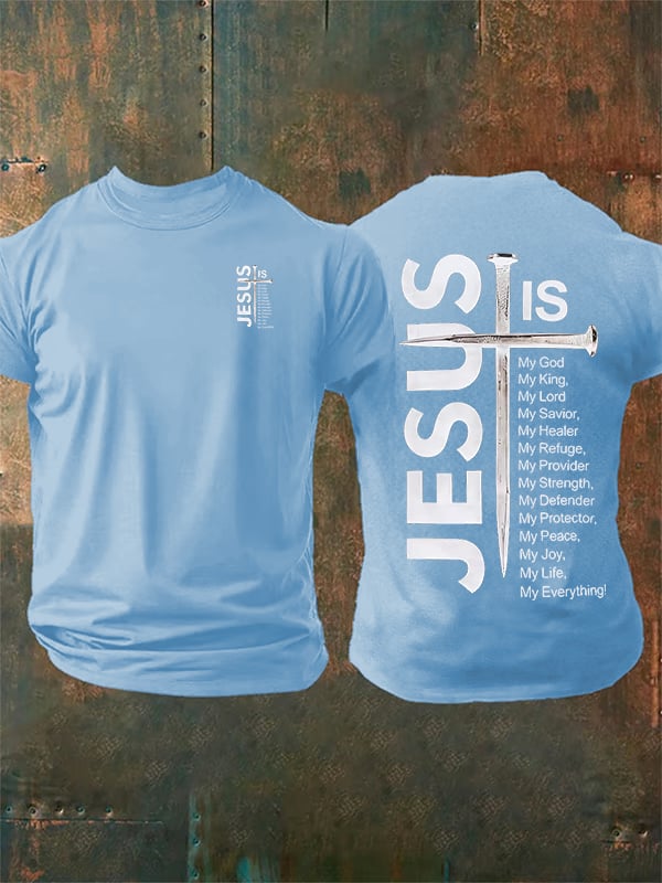 Men's JESUS IS My God Print T-Shirt