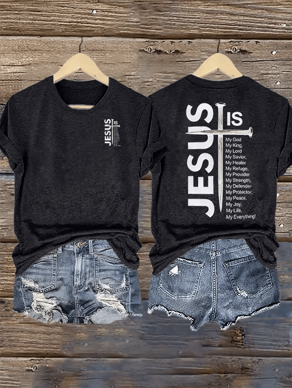 Women's JESUS IS My God Print T-Shirt