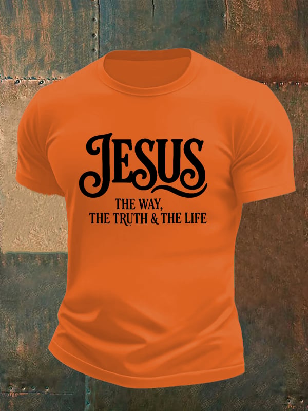 Men's JESUS THE WAY Printed T-Shirt