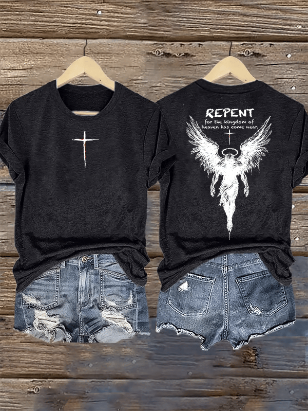 Women's REPENT Print T-Shirt