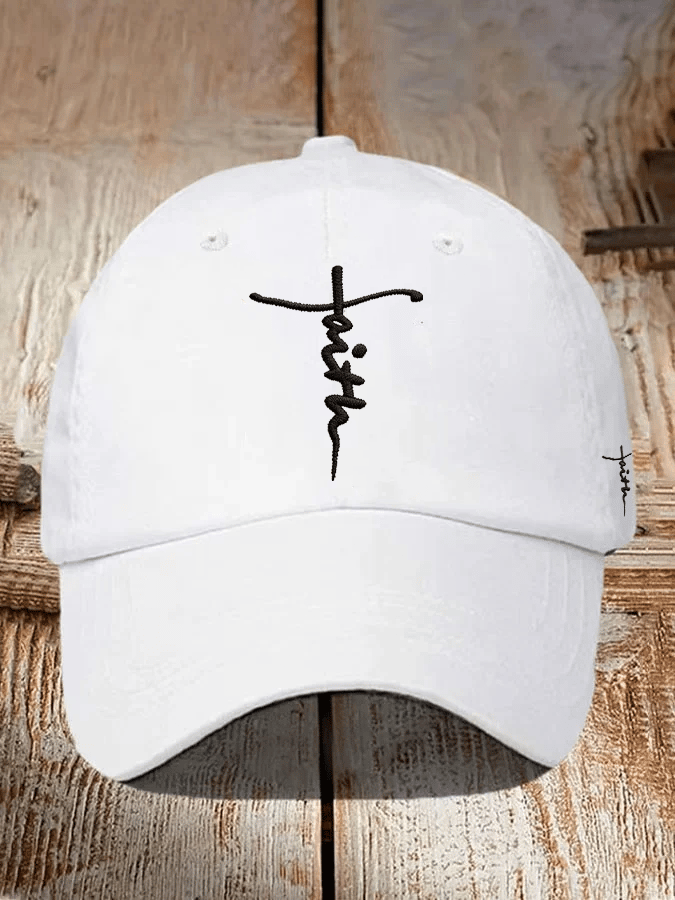Unisex Christian faith embroidered hats