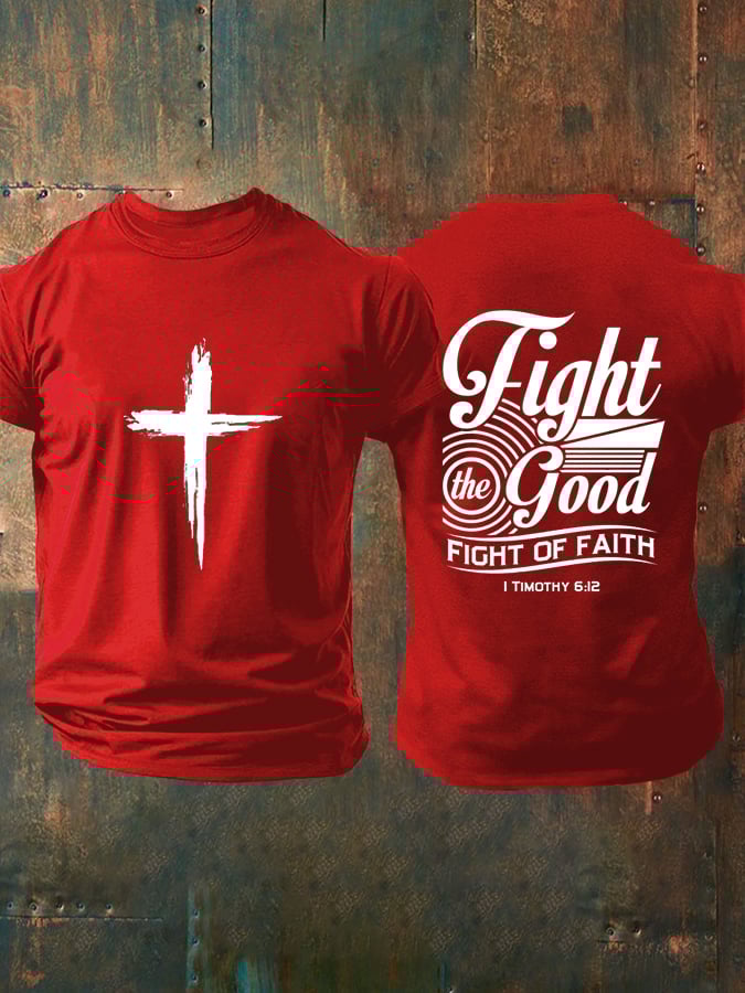 Men's Faith Printed Casual T-Shirt