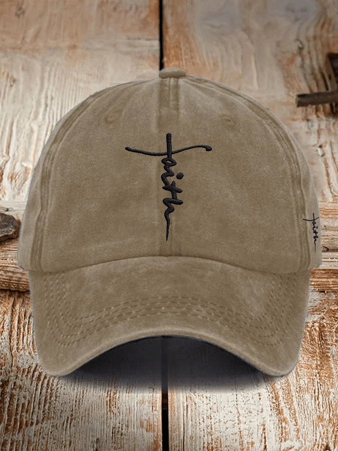 Unisex Christian faith embroidered hats