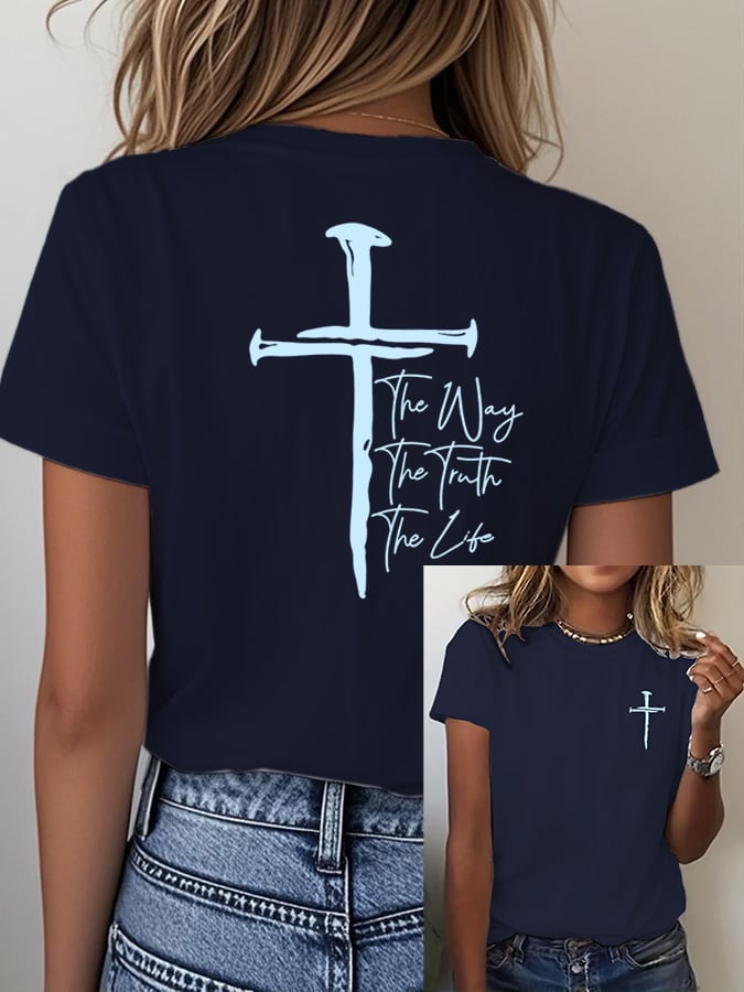 Women's The Way The Truth The Life Print T-Shirt