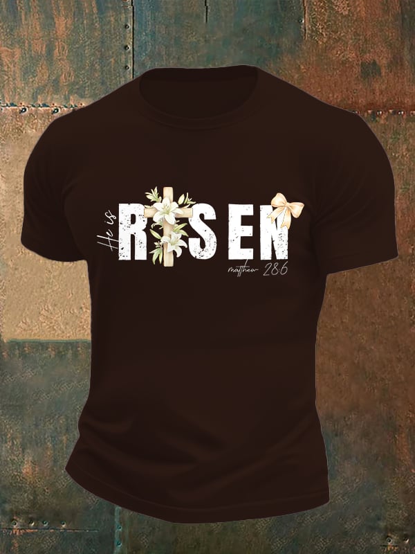 Men's He is Risen Print T-Shirt