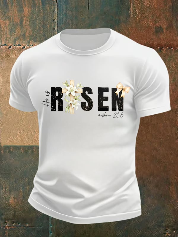 Men's He is Risen Print T-Shirt