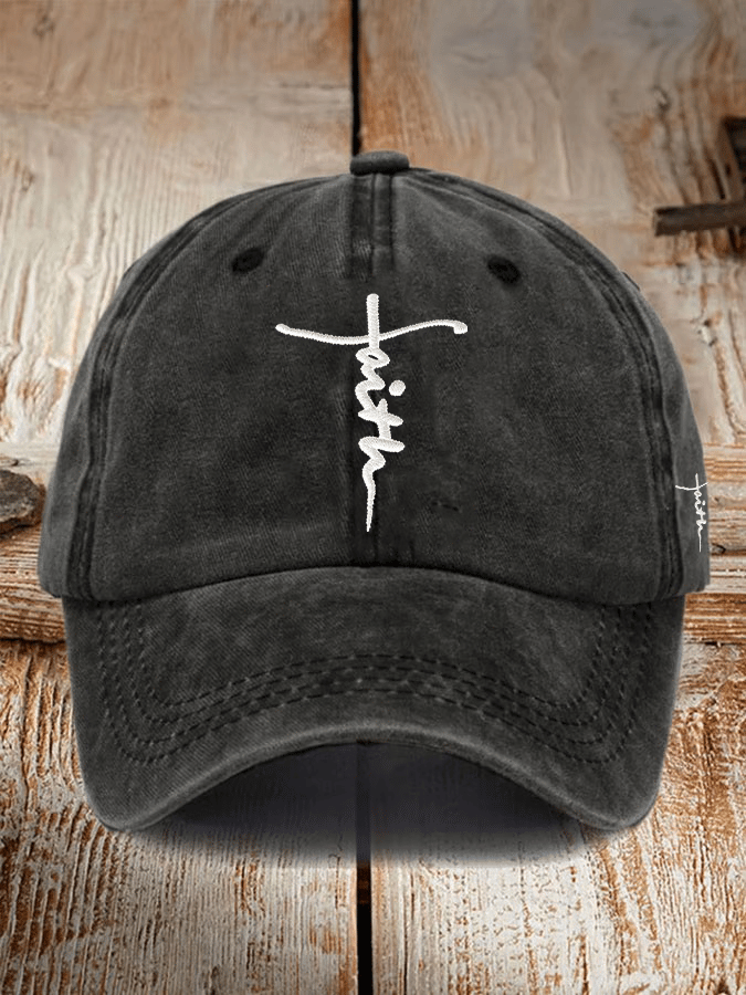 Unisex Christian faith embroidered hats