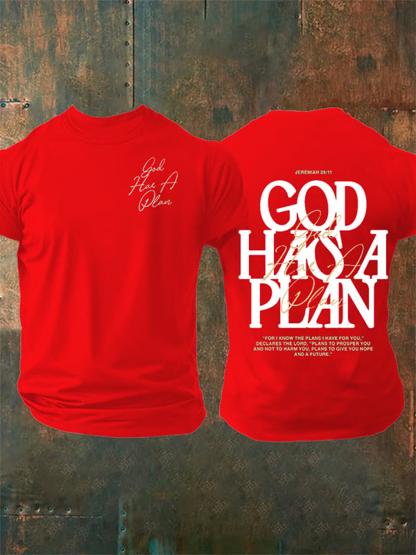 Men's God Has a Plan T-Shirt