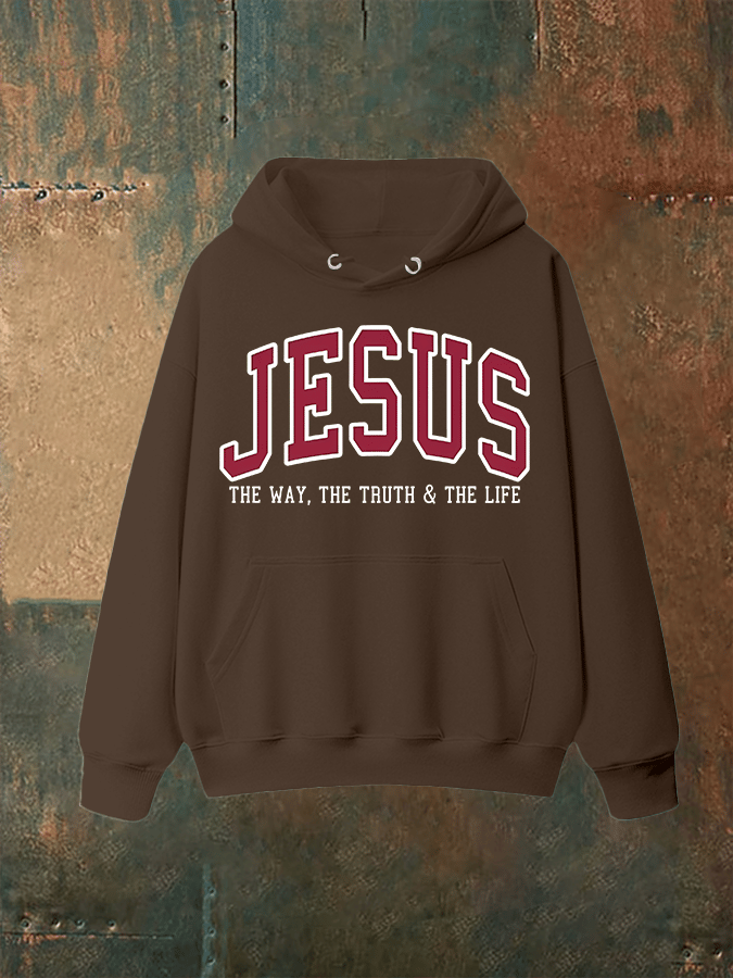 Unisex JESUS THE WAY, THE TRUTH & THE LIFE printed Hoodie