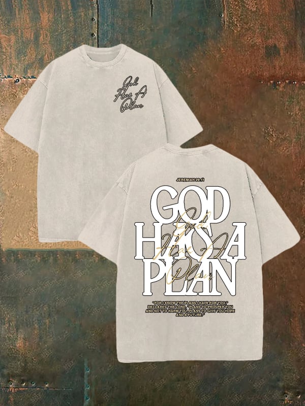Unisex God Has a Plan Washable T-shirt