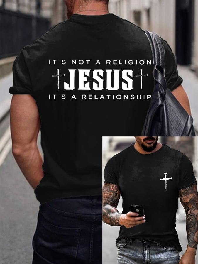 Men's Faith Printed Casual T-Shirt