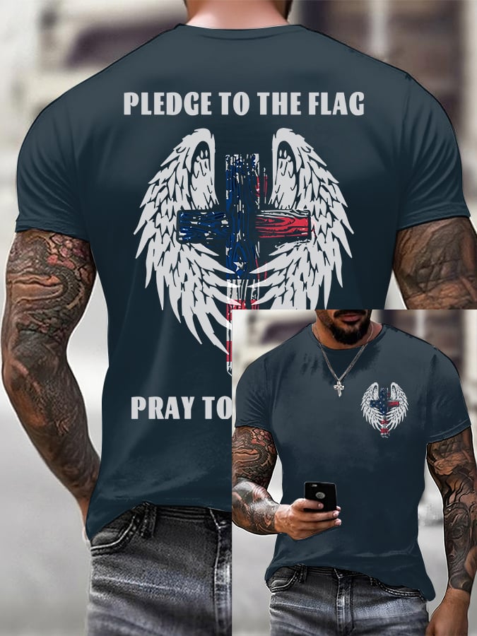 Men'S Casual Faith Print T-Shirt