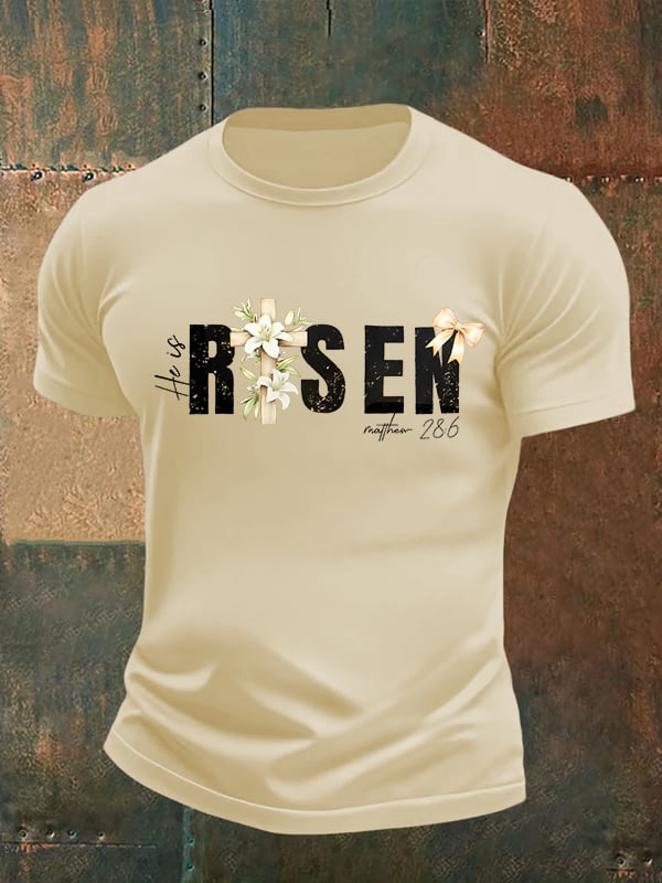 Men's He is Risen Print T-Shirt