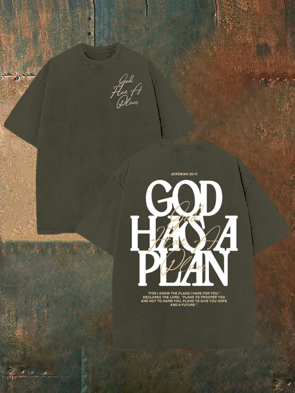 Unisex God Has a Plan Washable T-shirt