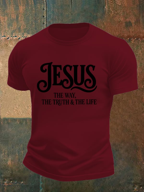 Men's JESUS THE WAY Printed T-Shirt