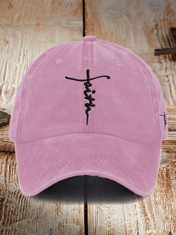 Unisex Christian faith embroidered hats
