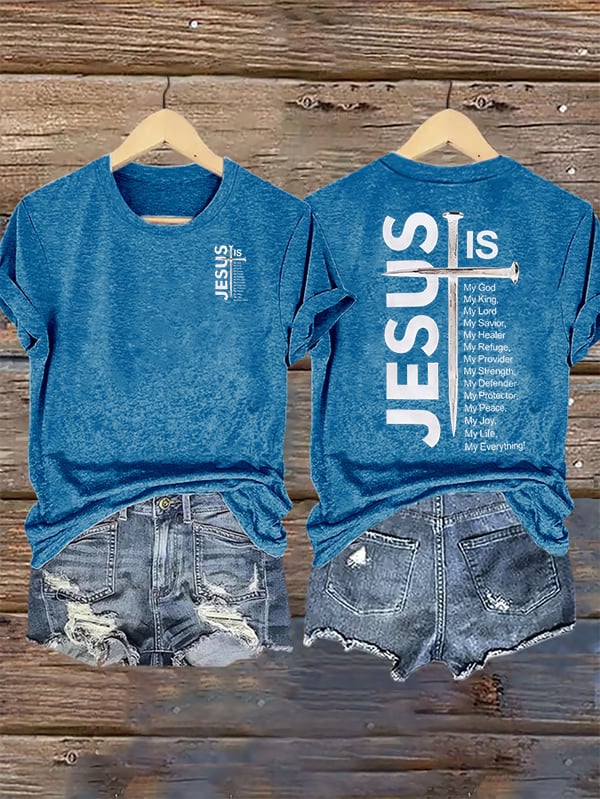 Women's JESUS IS My God Print T-Shirt