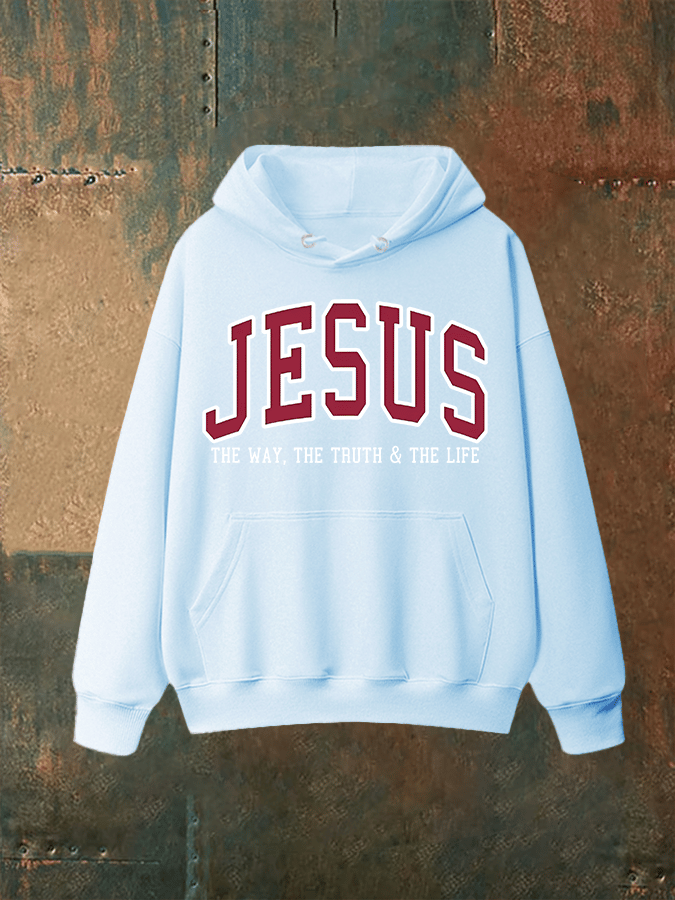 Unisex JESUS THE WAY, THE TRUTH & THE LIFE printed Hoodie