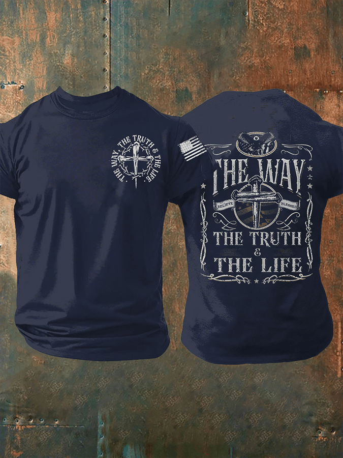 Men's The Truth THe Life The Way Short-sleeved T-shirt