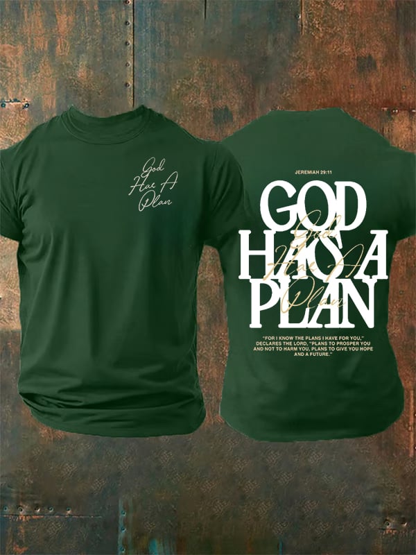 Men's God Has a Plan T-Shirt
