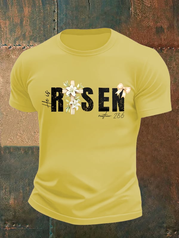 Men's He is Risen Print T-Shirt