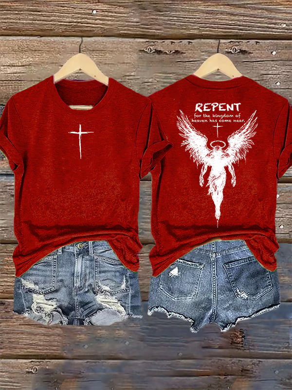 Women's REPENT Print T-Shirt