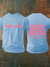 Men's  Jesus saves Print T-Shirt