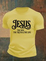 Men's  JESUS THE WAY Printed T-Shirt