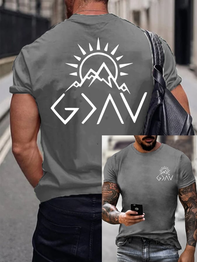 Men's Faith  Printed Casual T-Shirt