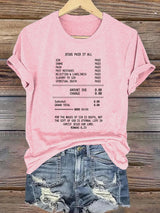 Women's  JESUS PAID IT ALL Print Round-Neck T-Shirt