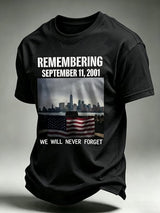 Men's Never Forget September 11 Print T-Shirt