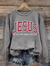 Women's  JESUS THE WAY, THE TRUTH & THE LIFE printed Sweatshirt