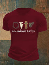 Men's  A lot can happen in 3 days  Print  T-Shirt