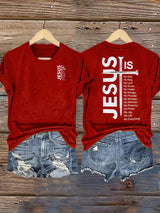 Women's  JESUS IS My God Print T-Shirt