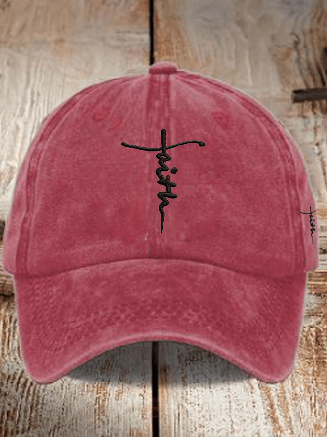 Unisex Christian faith embroidered hats