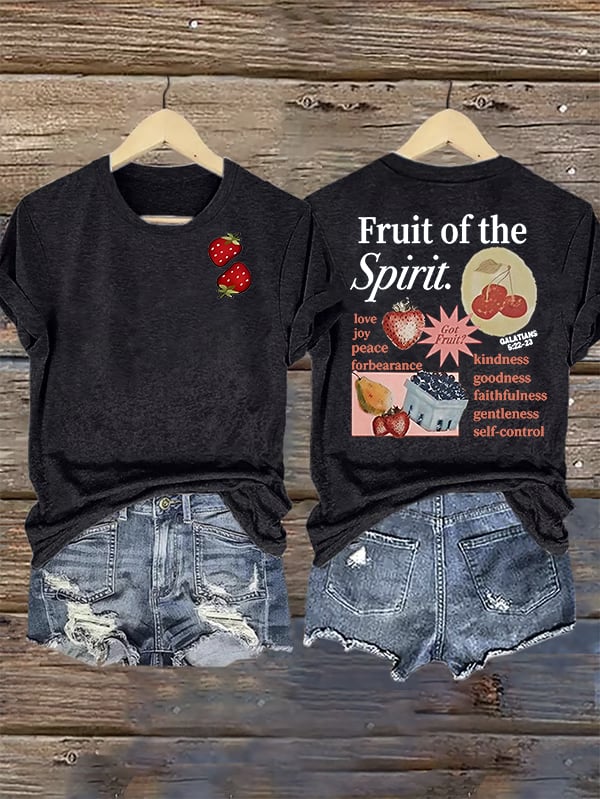 Women's  Fruit of the Spirit Print T-Shirt