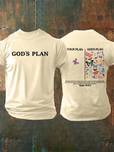 Men's  your-plan-and-god's-plan  Print  T-Shirt